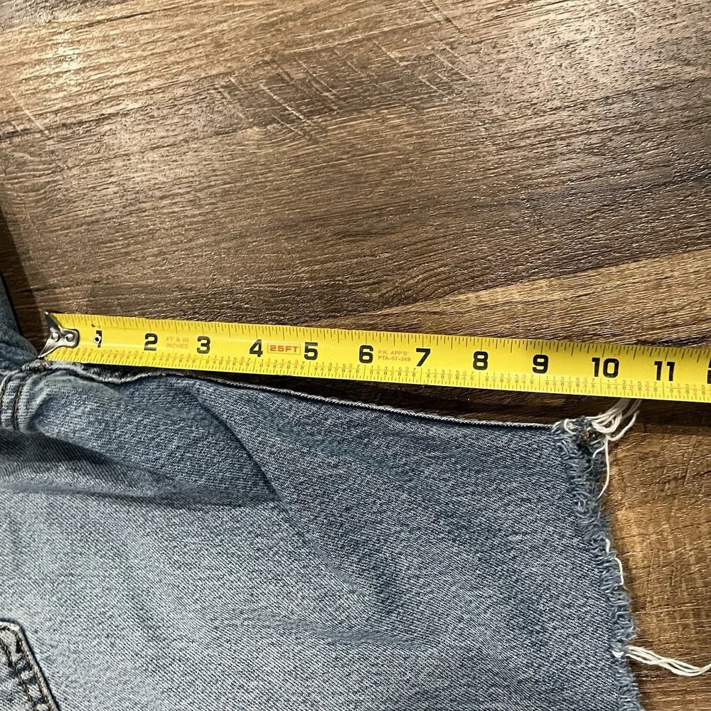 Vintage Levis 505 Cut Off Jean Shorts Distressed 34 10